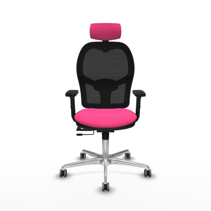 PIQUERAS Y CRESPO Silla de oficina Jorquera Rosa y Negro