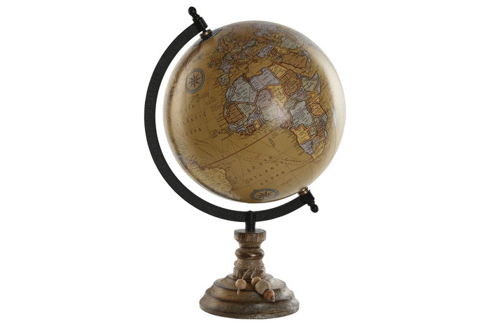 DKD Home Decor Globo Terráqueo PVC Mango con Fleco Bolas DKD Home Decor Globo Terráqueo PVC Mango con Fleco Bolas