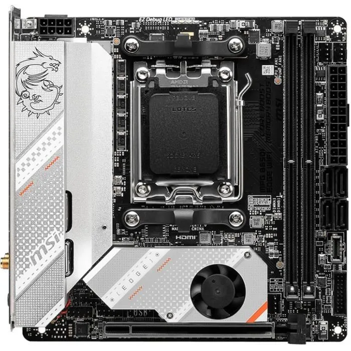 MSI Placa Base MPG B650I EDGE WiFi AM5 DDR5 Wi-Fi 6E MSI Placa Base MPG B650I EDGE WiFi AM5 DDR5 Wi-Fi 6E