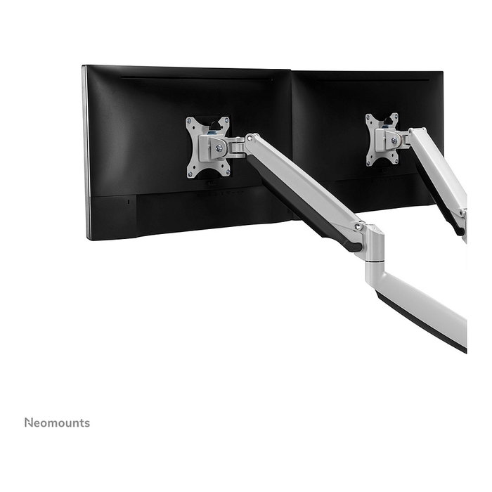 Newstar NEOMOUNTS NM-D750DWHITE Brazo de monitor de escritorio con resorte de gas, 10-32", 9 kg, 100x100 mm, color Blanco