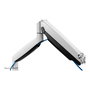 Newstar NEOMOUNTS NM-D750DWHITE Brazo de monitor de escritorio con resorte de gas, 10-32", 9 kg, 100x100 mm, color Blanco