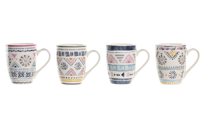 DKD Home Decor Mug Boho Multicolor 8.3 x 10.5 x 11.5 cm (12 Unidades) DKD Home Decor Mug Boho Multicolor 8.3 x 10.5 x 11.5 cm (12 Unidades)