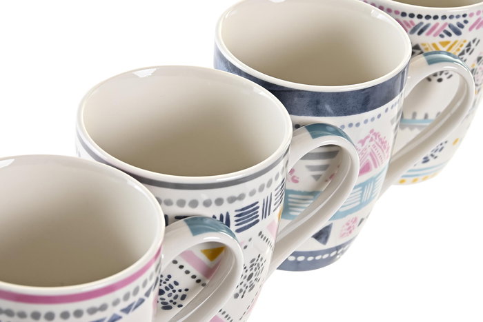DKD Home Decor Mug Boho Multicolor 8.3 x 10.5 x 11.5 cm (12 Unidades) DKD Home Decor Mug Boho Multicolor 8.3 x 10.5 x 11.5 cm (12 Unidades)