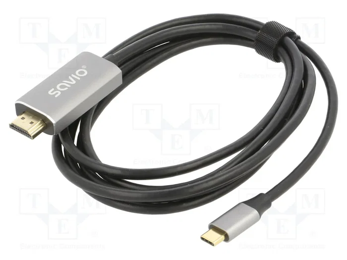 Savio CL-171 Cable USB-C a HDMI v2.0b, 2m, cobre Savio CL-171 Cable USB-C a HDMI v2.0b, 2m, cobre