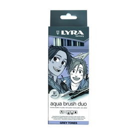 Rotulador Lyra Aqua Brush Duo Tonos Grises Estuche De 6