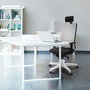 PIQUERAS Y CRESPO Silla de oficina Horna con Mecanismo Sincro, Crema y Gris