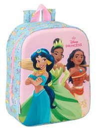 Safta Mochila Guardería 3D Princesas Disney