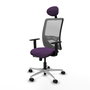PIQUERAS Y CRESPO Silla de oficina Zulema con mecanismo Sincro/Traslack, Morado y Gris