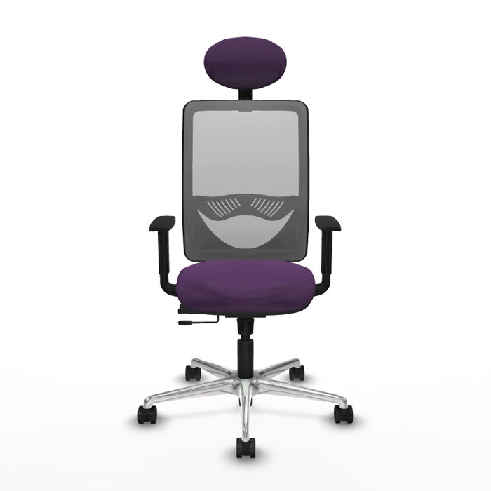 PIQUERAS Y CRESPO Silla de oficina Zulema con mecanismo Sincro/Traslack, Morado y Gris PIQUERAS Y CRESPO Silla de oficina Zulema con mecanismo Sincro/Traslack, Morado y Gris