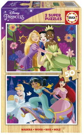 EDUCA BORRAS Puzzle Infantil Disney Princess 2x50 Piezas