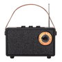 Camry CR 1902 Radio Portátil FM/Altavoz Bluetooth con TWS, Radio FM 87-108 MHz, USB-C, SD Card, AUX, 1500 mAh, Color Negro con Asa