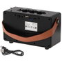 Camry CR 1902 Radio Portátil FM/Altavoz Bluetooth con TWS, Radio FM 87-108 MHz, USB-C, SD Card, AUX, 1500 mAh, Color Negro con Asa