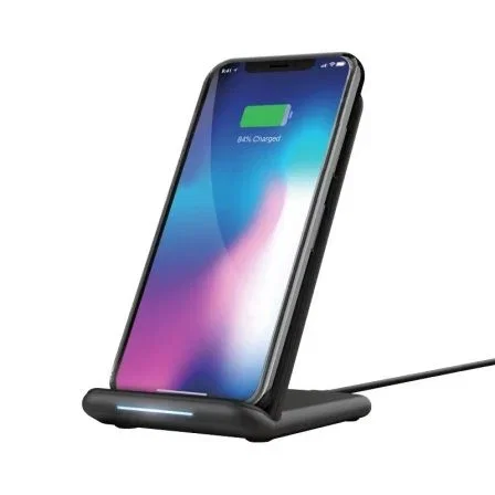 BASE DE CARGA INALÁMBRICA TRUST PRIMO 10 WIRELESS FAST-CHARGING STAND - ENTRADA 18W MAX - POTENCIA SALIDA INALÁMBRICA 5/7.5/10W - COMPATIBLE CON QI