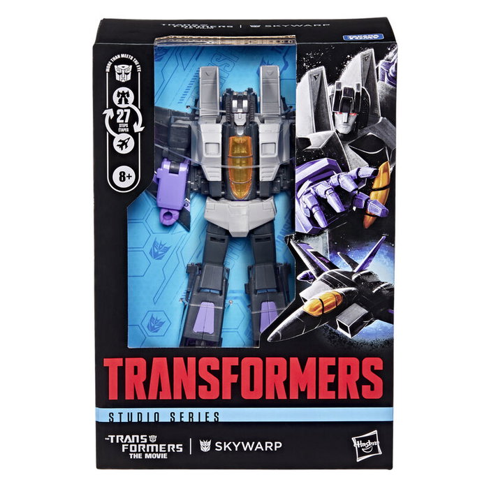 Hasbro Transformers Studio Series Skywarp Figura de 16,5 cm de Transformers: La películay Hasbro Transformers Studio Series Skywarp Figura de 16,5 cm de Transformers: La películay