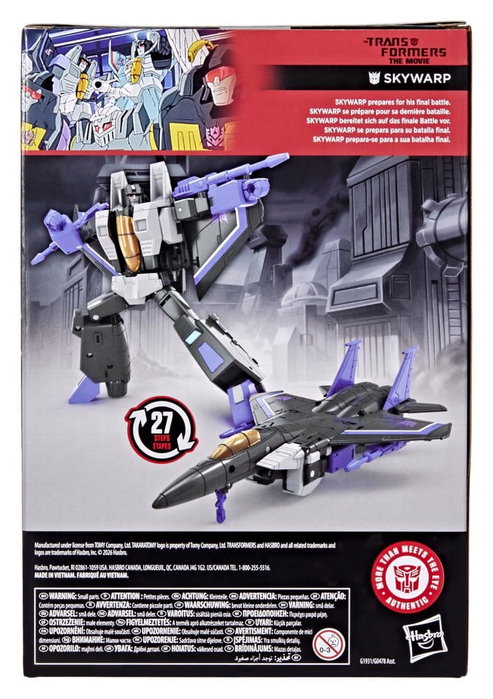 Hasbro Transformers Studio Series Skywarp Figura de 16,5 cm de Transformers: La películay Hasbro Transformers Studio Series Skywarp Figura de 16,5 cm de Transformers: La películay