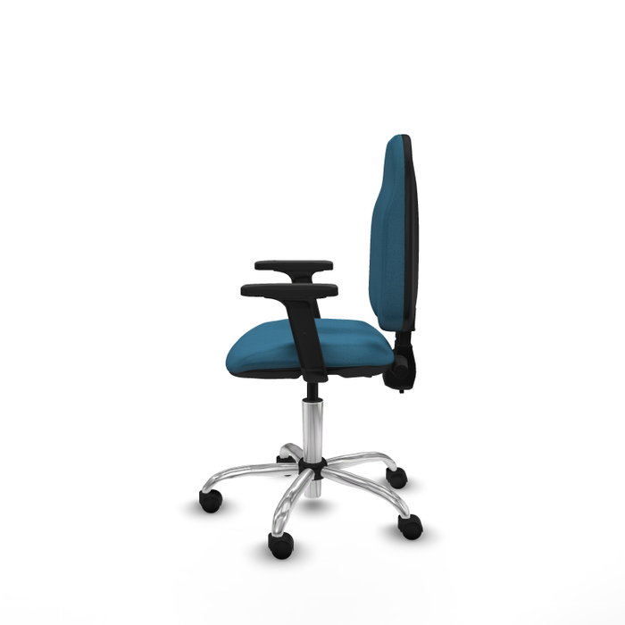 PIQUERAS Y CRESPO Silla de oficina Algarra Verde petróleo con Brazos 2D PIQUERAS Y CRESPO Silla de oficina Algarra Verde petróleo con Brazos 2D