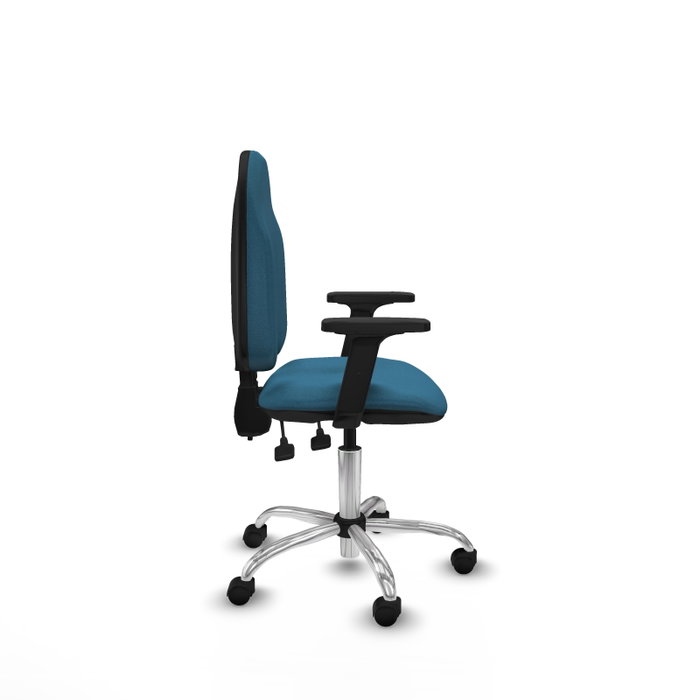 PIQUERAS Y CRESPO Silla de oficina Algarra Verde petróleo con Brazos 2D PIQUERAS Y CRESPO Silla de oficina Algarra Verde petróleo con Brazos 2D