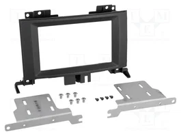 ACV Bastidor de montaje de radio 2 DIN negro para Mercedes Sprinter y VW Crafter