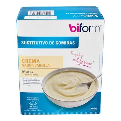Biform Natillas sabor vainilla 6 sobres