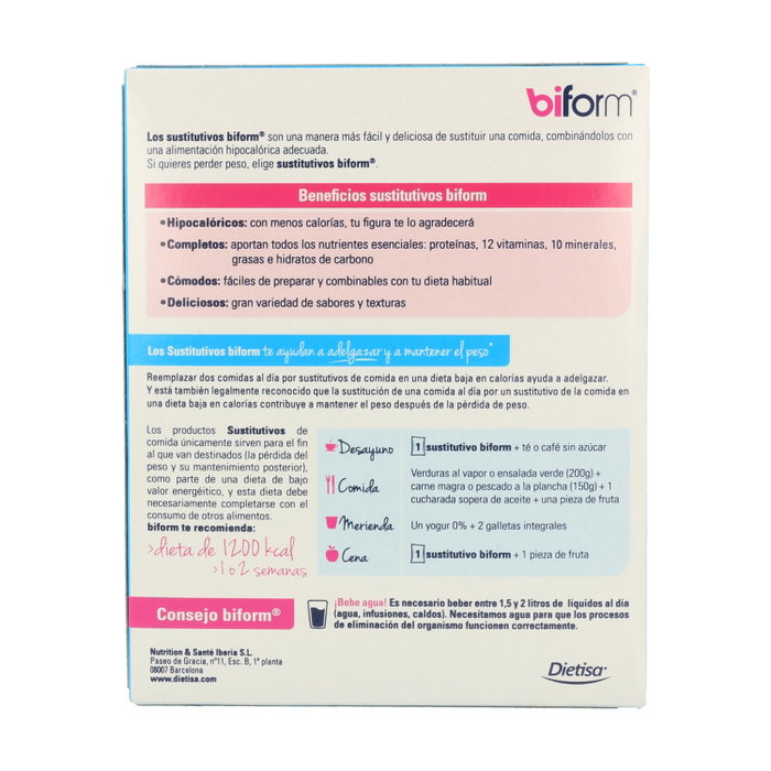 Biform Natilla sabor vainilla 6 sobres Biform Natilla sabor vainilla 6 sobres