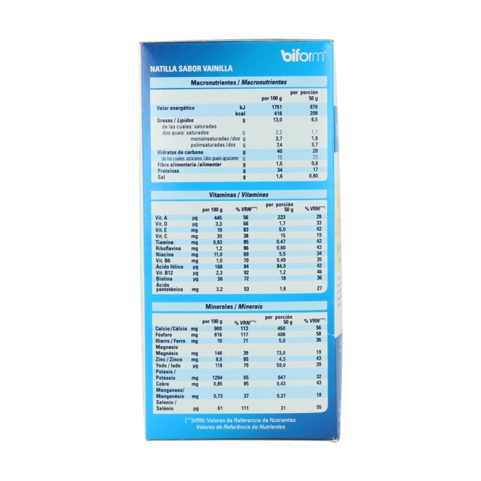 Biform Natilla sabor vainilla 6 sobres Biform Natilla sabor vainilla 6 sobres