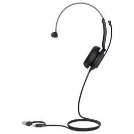 Yealink UH35 Auricular Mono UC Diadema con Micrófono Boom, para Llamadas/Música, 20-20000 Hz, Conector USB-C/A, Cableado, Negro