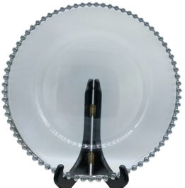 DKD Home Decor Set de 12 Bajo Platos Plateados 32x32x3 cm