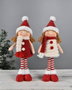 DKD Home Decor Figura Navidad Tradicional Blanco Poliéster 7 x 43 x 11 cm (2 Unidades)