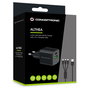 Conceptronic ALTHEA16B Cargador GaN de 33W con 2 puertos y cable 3-en-1