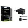 Conceptronic ALTHEA16B Cargador GaN de 33W con 2 puertos y cable 3-en-1
