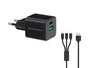 Conceptronic cargador 2port 33w,1xusb-c,1xusb-a +3-in-1 sw