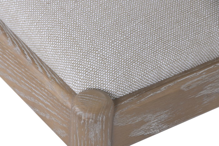 DKD Home Decor Silla de Fresno y Poliéster Beige DKD Home Decor Silla de Fresno y Poliéster Beige