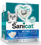 Sanicat Active White Arena para Gatos 6lt Sin Perfume Bentonita Blanca Ultra