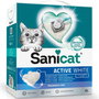 Sanicat Active White Arena para Gatos 6lt Sin Perfume Bentonita Blanca Ultra