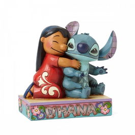 Enesco Figura Disney Traditions by Jim Shore de Lilo y Stitch en resina pintada a mano 13.3 cm