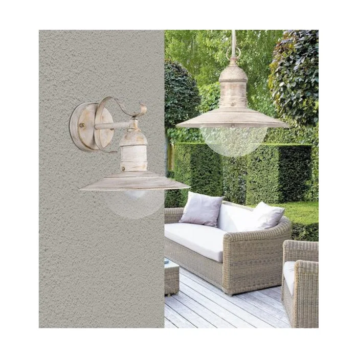 RABALUX Aplique de Exterior Oslo 1xE27 IP44 Metálico con Pantalla Translúcida para Bombilla hasta 60W - RAB-8270