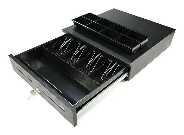 Avpos Cash U285 Cajón de Efectivo Automático y Manual Negro