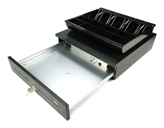 Avpos Cash U285 Cajón de Efectivo Automático y Manual Negro