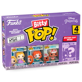 Funko Disney Princesses Pack de 4 Figuras Bitty POP! Rapunzel