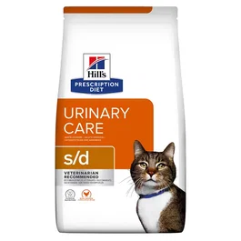 Alimento seco para gatos hill's prescription diet feline urinary care s/d pollo 3 kg