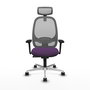 PIQUERAS Y CRESPO Silla de oficina Cilanco con mecanismo Sincro, Morado y Gris
