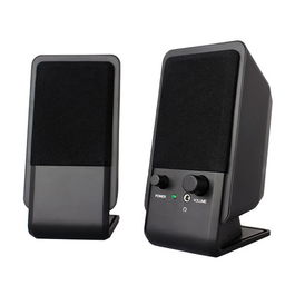 EWENT EW3528 Altavoces USB 2.0 12W Negro para PC, 6W RMS, 2.0 Canales, Jack 3.5mm, Plug and Play