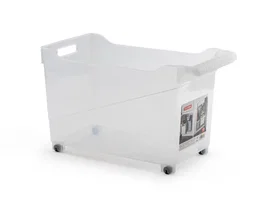 Plasticforte Carrito multiusos Nº2 transparente con asa