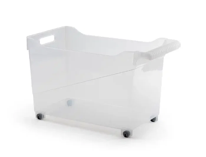 Plasticforte Carrito multiusos Nº2 transparente con asa