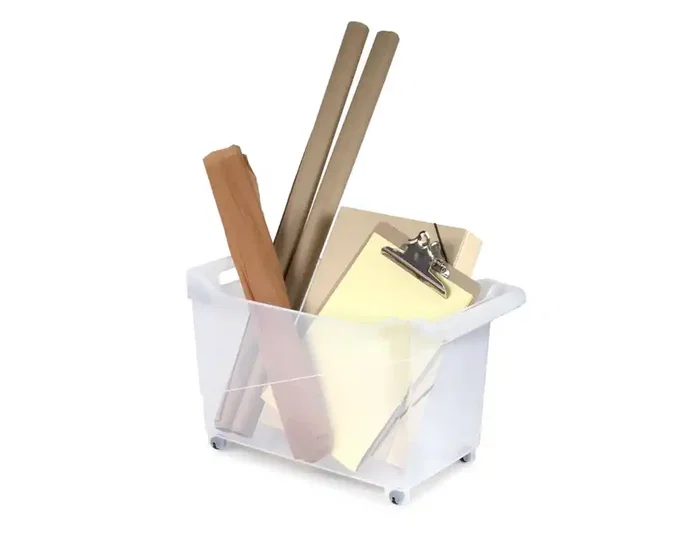 Plasticforte Carrito multiusos Nº2 transparente con asa