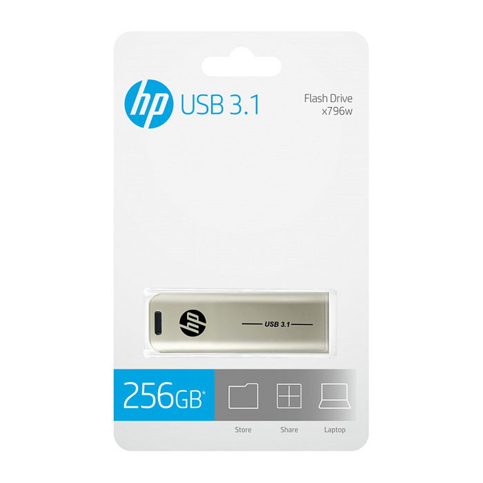 Memoria USB HP HPFD796L-256 Plateado 256 GB