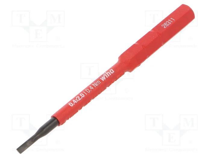 WIHA Punta plana aislada 2x0,4mm 75mm WIHA Punta plana aislada 2x0,4mm 75mm