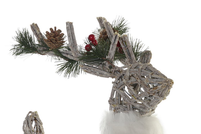 DKD Home Decor Reno Navidad Alpina Blanco 14 x 33 x 60 cm