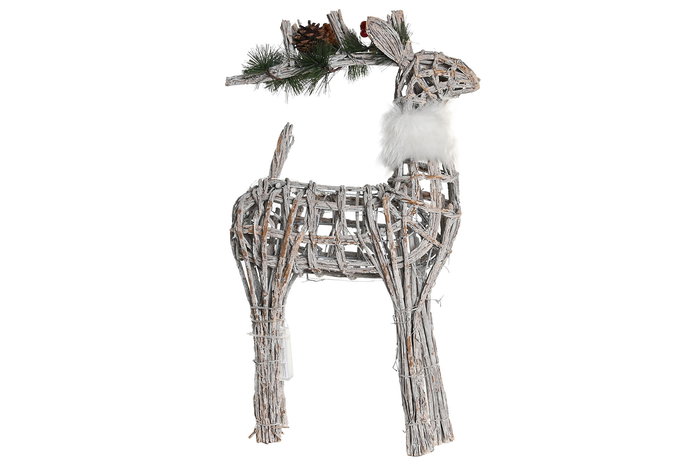 DKD Home Decor Reno Navidad Alpina Blanco 14 x 33 x 60 cm