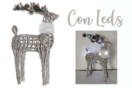 DKD Home Decor Reno Navidad Alpina Blanco 14 x 33 x 60 cm
